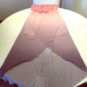 High low semi-formal pink/mauve dress